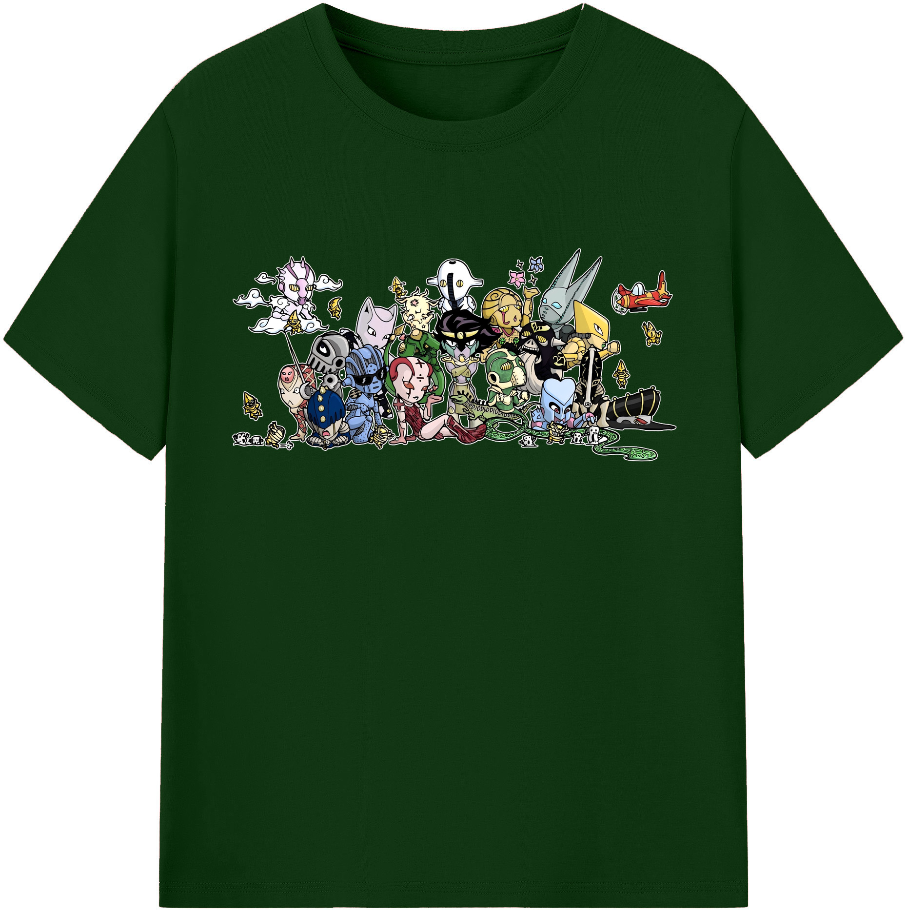 （画像用） ジョジョの奇妙な冒険 JoJo's Bizarre Adventure 綿100％半袖Tシャツ（フロントプリント）